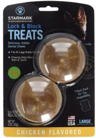 Starmark Lock and Block Treats Chicken Flavor Large (3 count: 3 count Starmark Lock and Block Treats Chicken Flavor Large)