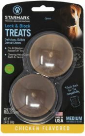 Starmark Lock and Block Treats Chicken Flavor Medium (3 count: 3 count Starmark Lock and Block Treats Chicken Flavor Medium)