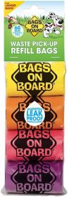 Bags on Board Colored Waste Pick Up Bags (360 count (6 x 60 ct): 360 count (6 x 60 ct) Bags on Board Colored Waste Pick Up Bags)