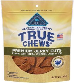 True Chews Premium Jerky Cuts with Real Chicken and Duck (36 oz (3 x 12 oz): 36 oz (3 x 12 oz) True Chews Premium Jerky Cuts with Real Chicken and Duck)