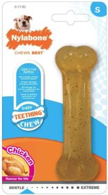 Nylabone Puppy Chew Bone Chicken Flavor (Regular - 12 count: Regular - 12 count Nylabone Puppy Chew Bone Chicken Flavor)