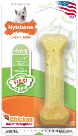 Nylabone Flexi Chew Bone Chicken Flavor Regular (3 count: 3 count Nylabone Flexi Chew Bone Chicken Flavor Regular)