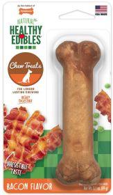 Nylabone Healthy Edibles Chews Bacon Wolf (6 count (6 x 1 ct): 6 count (6 x 1 ct) Nylabone Healthy Edibles Chews Bacon Wolf)