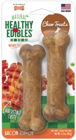 Nylabone Healthy Edibles Chews Bacon Petite (24 count (12 x 2 ct): 24 count (12 x 2 ct) Nylabone Healthy Edibles Chews Bacon Petite)