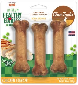 Nylabone Healthy Edibles Chews Chicken Regular (24 count (8 x 3 ct): 24 count (8 x 3 ct) Nylabone Healthy Edibles Chews Chicken Regular)