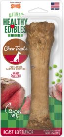 Nylabone Healthy Edibles Chews Roast Beef Souper (10 count: 10 count Nylabone Healthy Edibles Chews Roast Beef Souper)