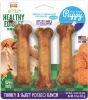 Nylabone Natural Healthy Edibles Puppy Turkey and Sweet Potato Puppy Chew Treats Regular