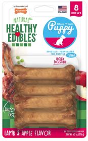 Nylabone Healthy Edibles Puppy Lamb and Apple Petite (48 count (6 x 8 ct): 48 count (6 x 8 ct) Nylabone Healthy Edibles Puppy Lamb and Apple Petite)