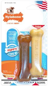 Nylabone Puppy Chew Twin Pack Petite (6 count (3 x 2 ct): 6 count (3 x 2 ct) Nylabone Puppy Chew Twin Pack Petite)