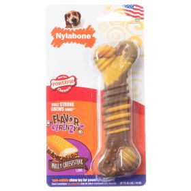 Nylabone Dura Chew Flavor Frenzy Chew Philly Cheesesteak Flavor (Wolf - 5 count: Wolf - 5 count Nylabone Dura Chew Flavor Frenzy Chew Philly Cheesesteak Flavor)