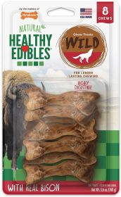 Nylabone Healthy Edibles Natural Wild Bison Chew Treats Small (96 count (12 x 8 ct): 96 count (12 x 8 ct) Nylabone Healthy Edibles Natural Wild Bison Chew Treats Small)