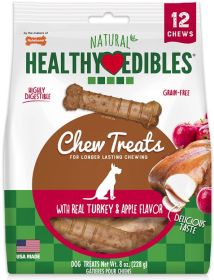 Nylabone Healthy Edibles Flavor Combos Turkey and Apple Petite (96 count (8 x 12 ct): 96 count (8 x 12 ct) Nylabone Healthy Edibles Flavor Combos Turkey and Apple Petite)