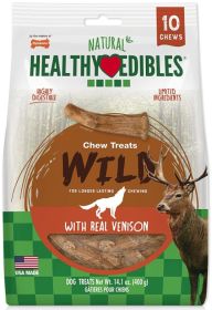 Nylabone Healthy Edibles Wild Antler Chews with Real Venison (30 count (3 x 10 ct): 30 count (3 x 10 ct) Nylabone Healthy Edibles Wild Antler Chews with Real Venison)