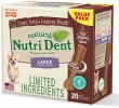 Nylabone Natural Nutri Dent Filet Mignon Limited Ingredients Large Dog Chews