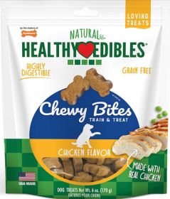 Nylabone Natural Healthy Edibles Chicken Chewy Bites Dog Treats (36 oz (6 x 6 oz): 36 oz (6 x 6 oz) Nylabone Natural Healthy Edibles Chicken Chewy Bites Dog Treats)