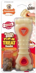 Nylabone Power Chew Knuckle Bone and Pop-In Treat Toy Combo Chicken Flavor Giant (3 count: 3 count Nylabone Power Chew Knuckle Bone and Pop-In Treat Toy Combo Chicken Flavor Giant)