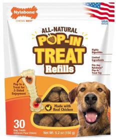 Nylabone Pop-In Treat Refills for Power Chew Treat Toy Combo (180 count (6 x 30 ct): 180 count (6 x 30 ct) Nylabone Pop-In Treat Refills for Power Chew Treat Toy Combo)