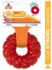 Nylabone Strong Chew Braided Ring Dog Toy Beef Flavor Wolf