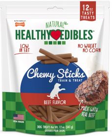 Nylabone Healthy Edibles Natural Chewy Sticks Beef Flavor (84 oz (7 x 12 oz): 84 oz (7 x 12 oz) Nylabone Healthy Edibles Natural Chewy Sticks Beef Flavor)