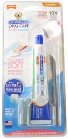 Nylabone Advanced Oral Care Puppy Dental Kit with Pillowy Soft-Bristle Toothbrush (9 count: 9 count Nylabone Advanced Oral Care Puppy Dental Kit with Pillowy Soft-Bristle Toothbrush)