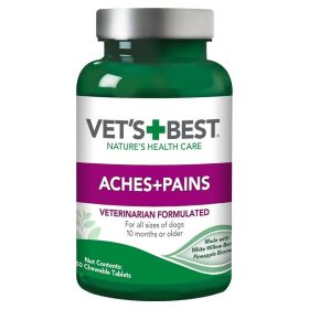 Vets Best Aches + Pains Dog Supplement (200 count (4 x 50 ct): 200 count (4 x 50 ct) Vets Best Aches + Pains Dog Supplement)