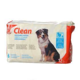 DogIt Clean Disposable Diapers for Dogs Large (36 count (3 x 12 ct): 36 count (3 x 12 ct) DogIt Clean Disposable Diapers for Dogs Large)