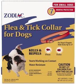 Zodiac Flea and Tick Collar for Small Dogs (3 count: 3 count Zodiac Flea and Tick Collar for Small Dogs)