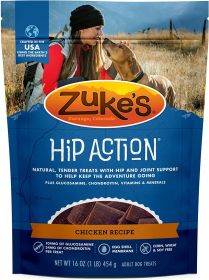 Zukes Hip Action Dog Treats Chicken Recipe (3 lb (3 x 1 lb): 3 lb (3 x 1 lb) Zukes Hip Action Dog Treats Chicken Recipe)