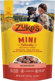 Zukes Mini Naturals Dog Treats Salmon Recipe (3 lb (3 x 1 lb): 3 lb (3 x 1 lb) Zukes Mini Naturals Dog Treats Salmon Recipe)