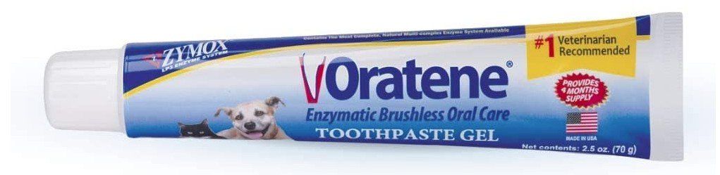 Zymox Oratene Enzymatic Brushless Toothpaste Gel for Dogs and Cats (10 oz (4 x 2.5 oz): 10 oz (4 x 2.5 oz) Zymox Oratene Enzymatic Brushless Toothpaste Gel for Dogs and Cats)